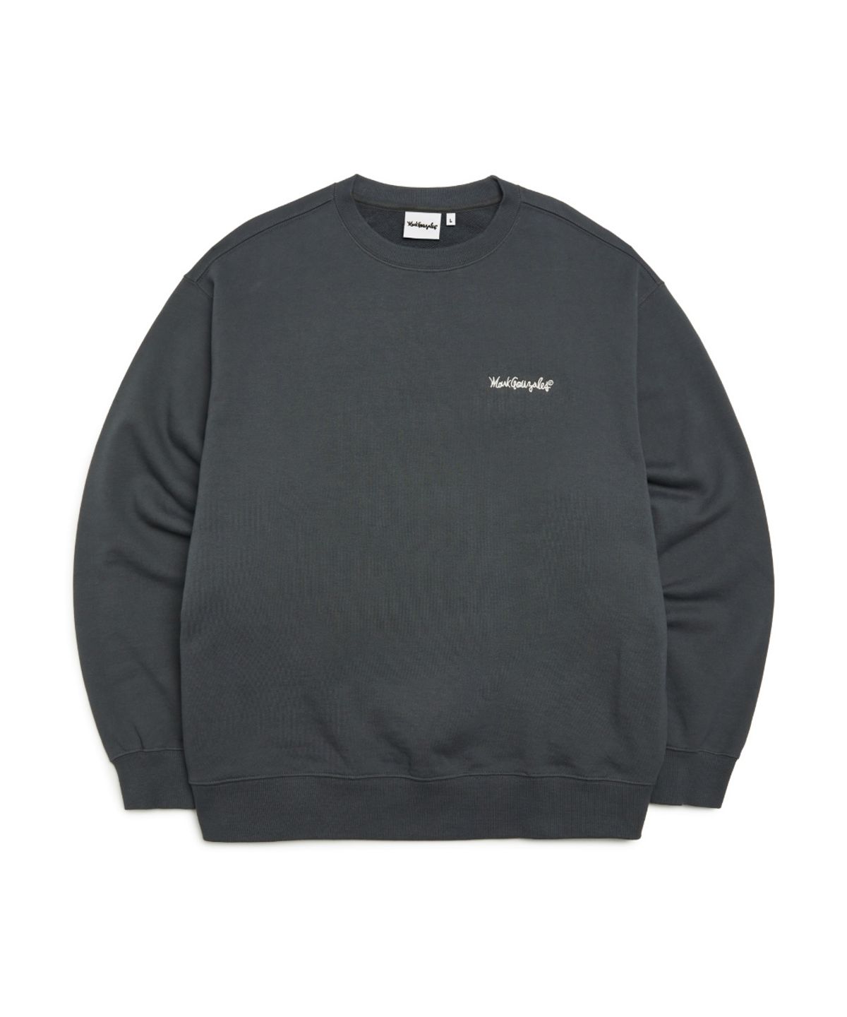 마크곤잘레스(MARK GONZALES) 사인로고 스웨트셔츠 - CHARCOAL