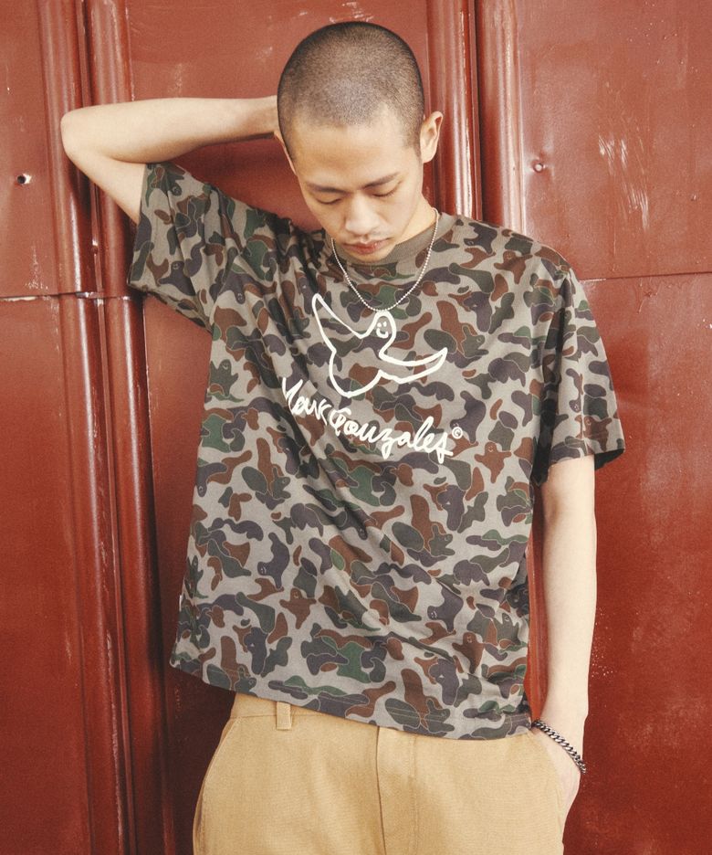 엔젤 그래픽 카모 반팔 티셔츠 - CAMO