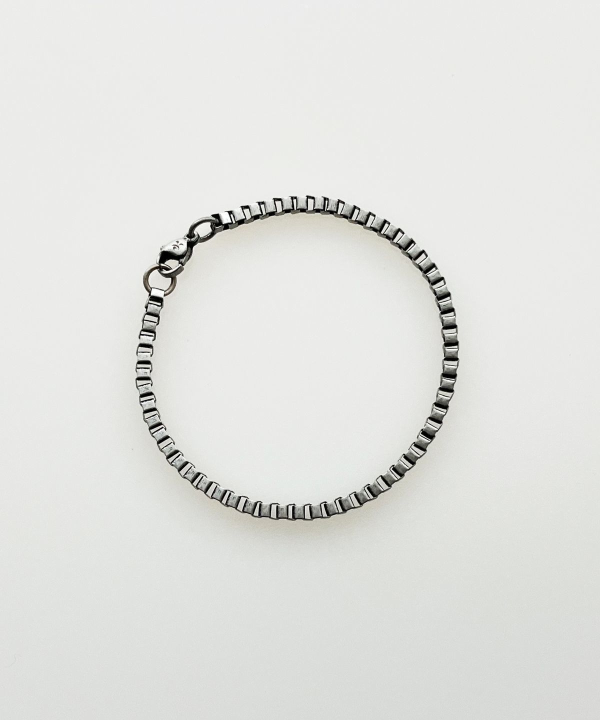 섹스토(SEXTO) [팔찌][써지컬스틸]3MM BOX Chain bracelet Vintage Silver