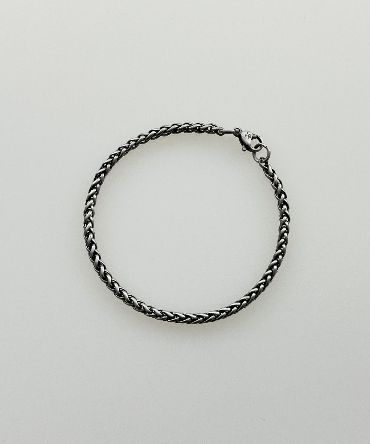 섹스토(SEXTO) [팔찌][써지컬스틸]3MM Basket Chain bracelet Vintage Silver