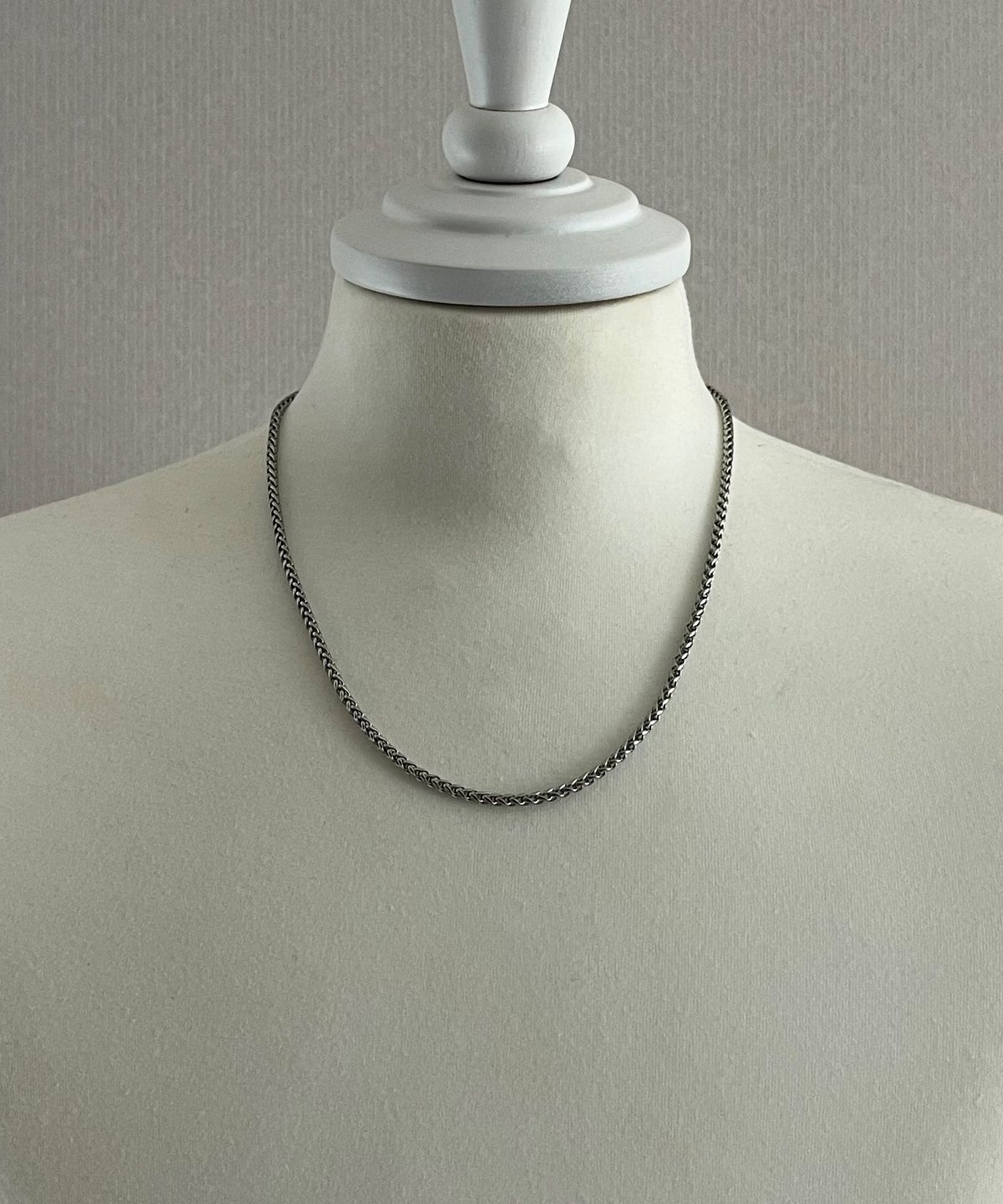 섹스토(SEXTO) [목걸이][써지컬스틸]3MM Basket Chain Necklace Silver