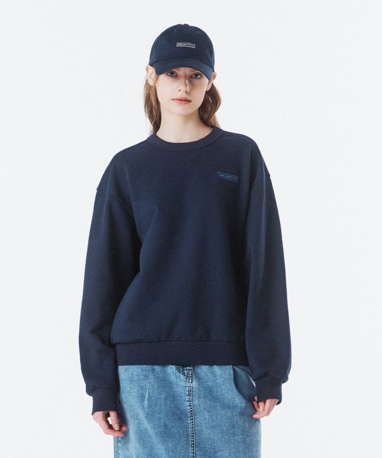 BASIC SWEATSHIRT - D/NAVY (P261USW105)