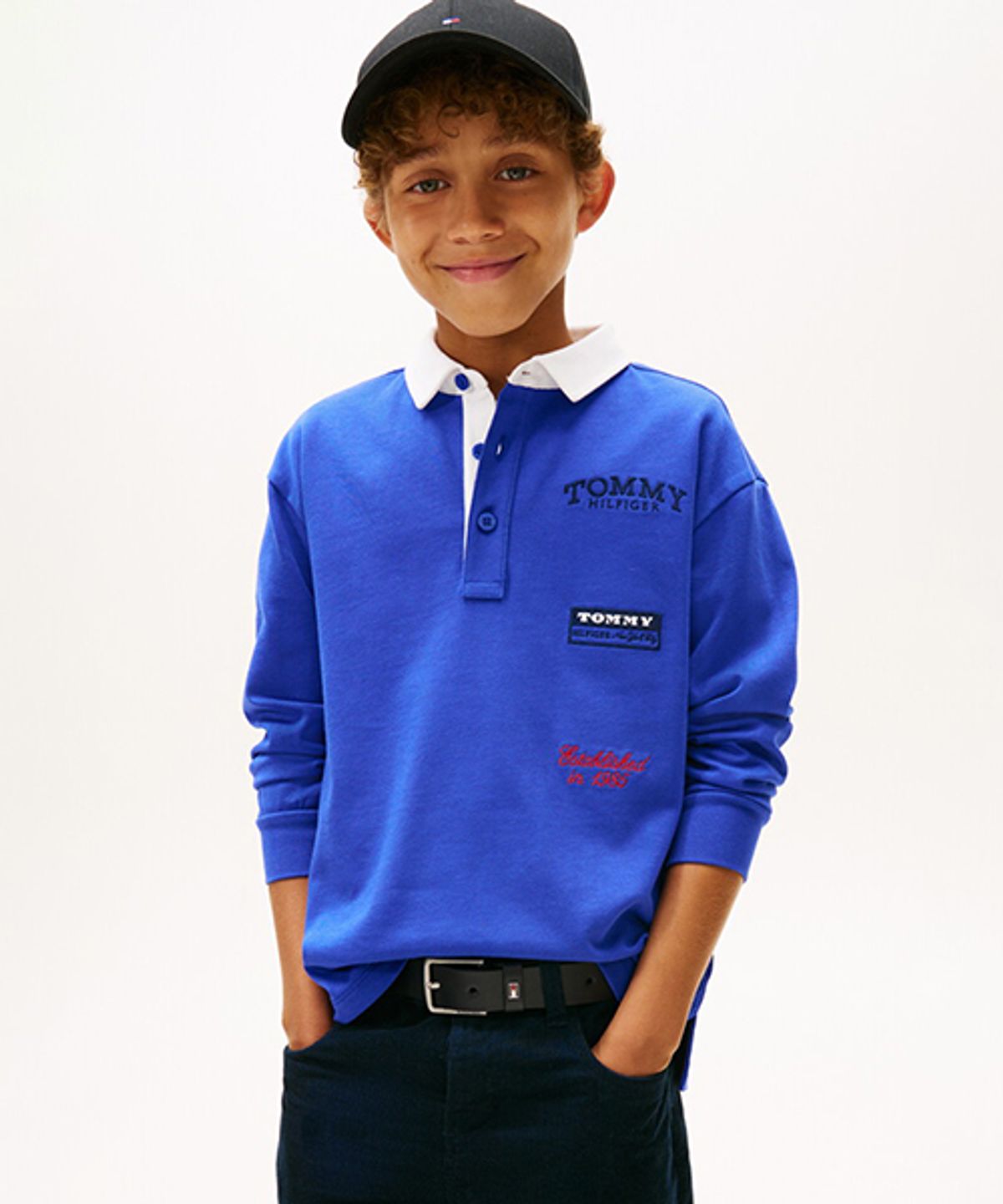 타미힐피거 키즈(TOMMY HILFIGER KIDS) 멀티 로고 폴로 티셔츠