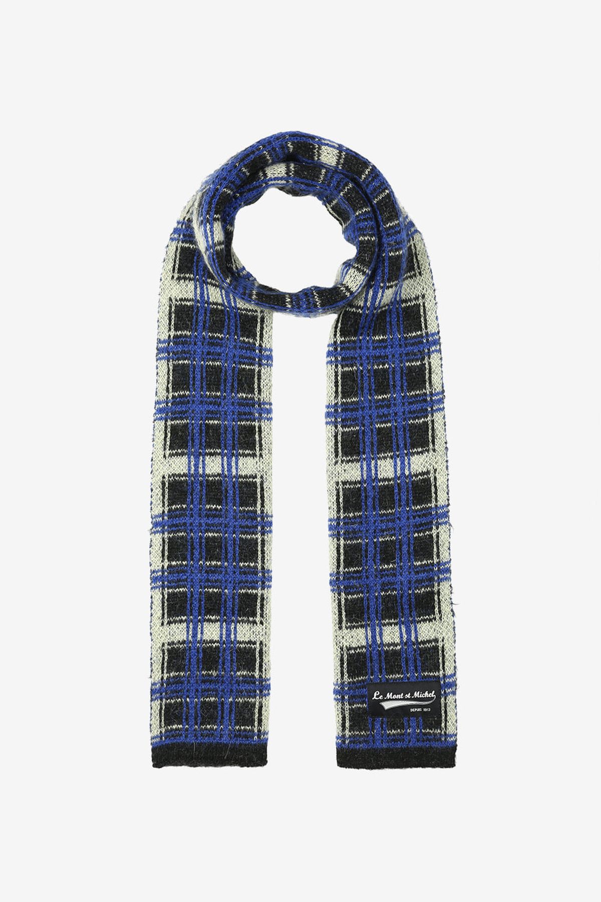 르몽생미셸(LE MONT ST MICHEL) ANDRE-PATTERNED SKARF_Grey