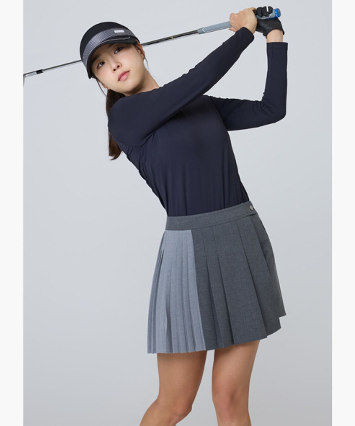 데상트 골프(DESCENTE GOLF) 여성 베이직 긴팔 카라 티셔츠  DR12WFTL12