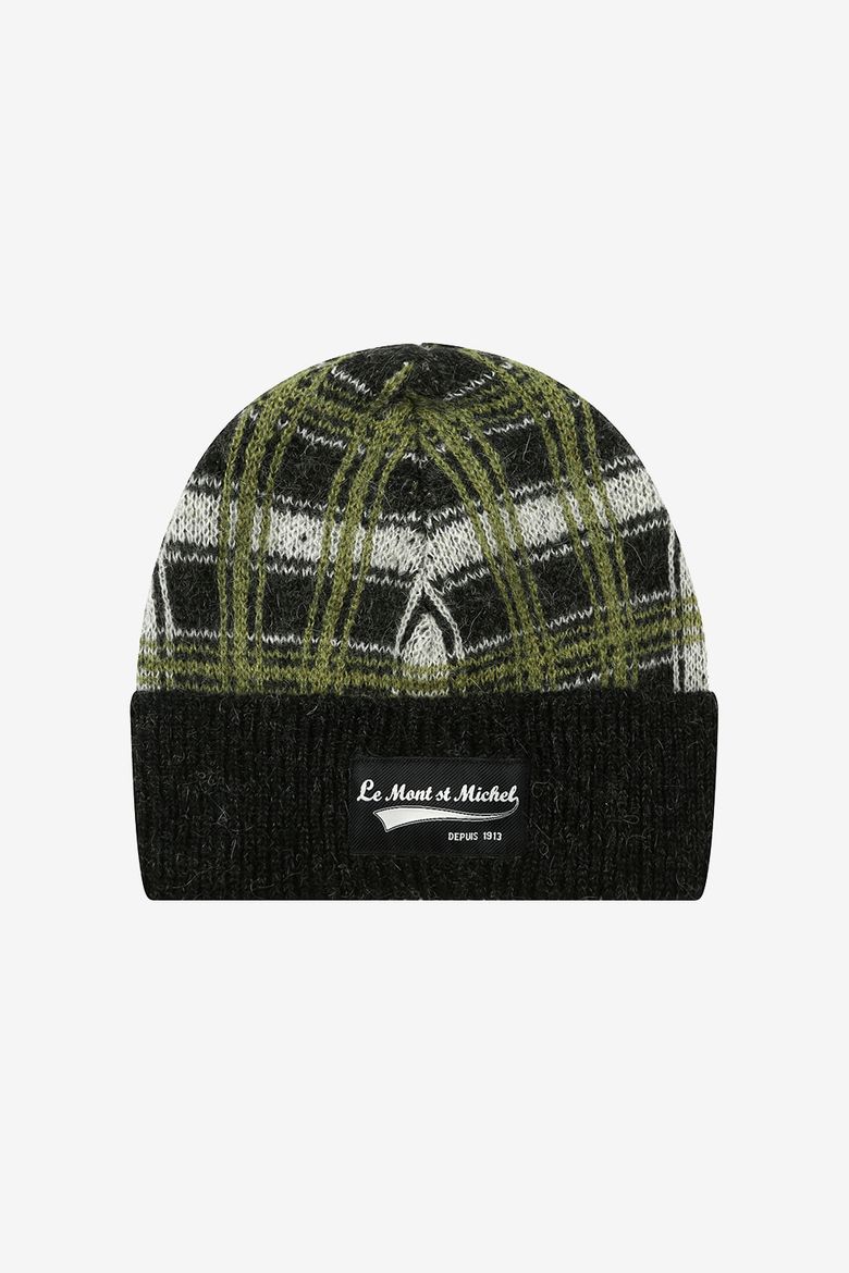 ANDRE-PATTERNED JACQUARD HAT_Khaki