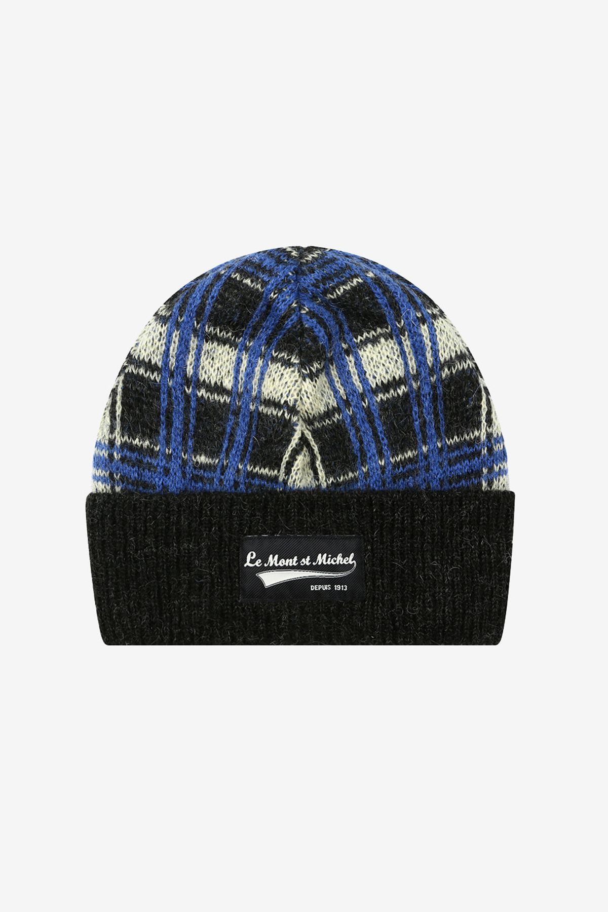 르몽생미셸(LE MONT ST MICHEL) ANDRE-PATTERNED JACQUARD HAT_Grey
