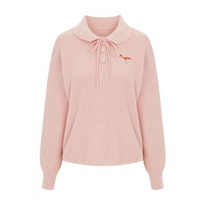 레터링라운드카라넥니트_I6A-CKN002