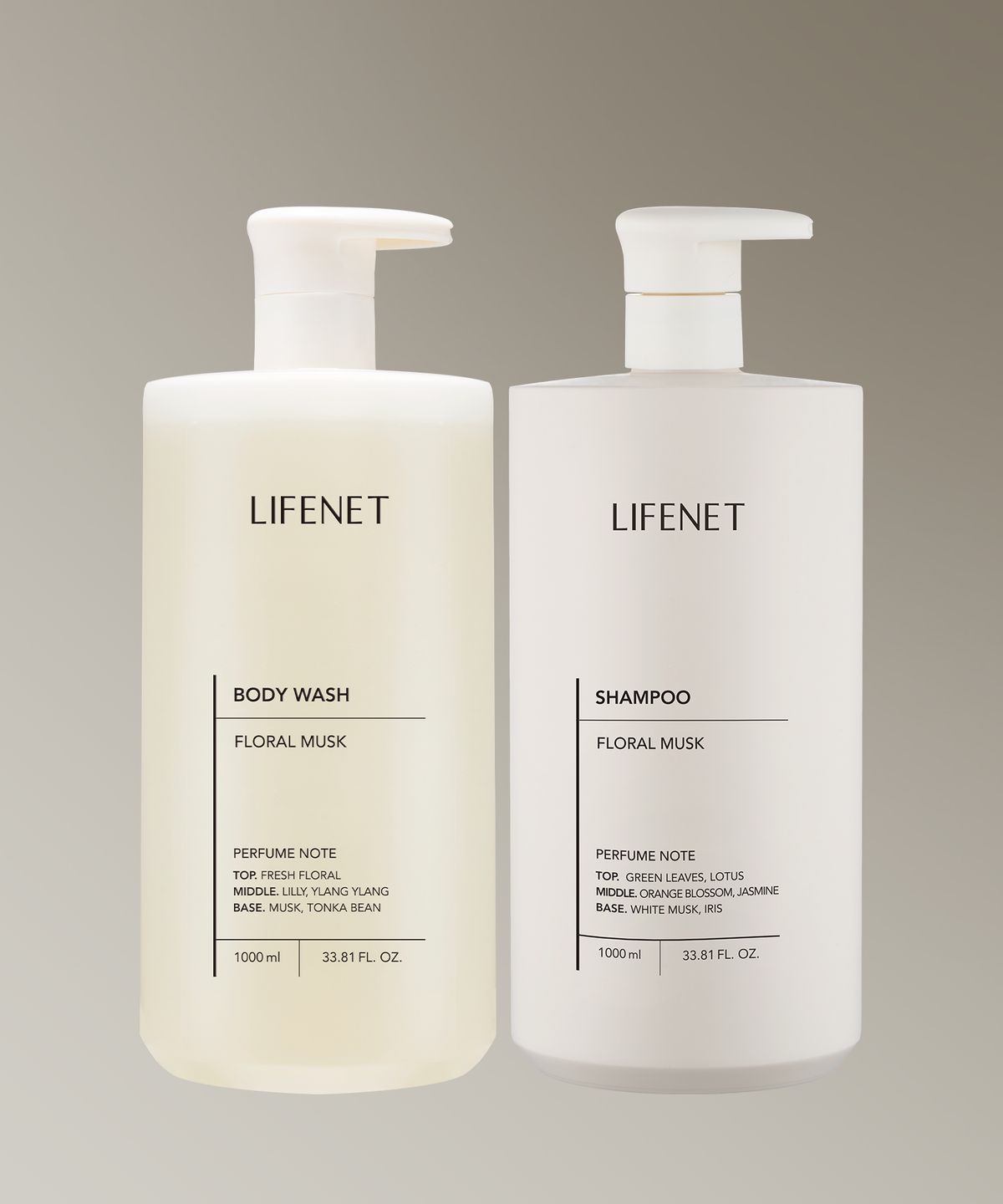 라이프넷(LIFENET) [SET] 퍼퓸 샤워 세트 (바디워시+샴푸)