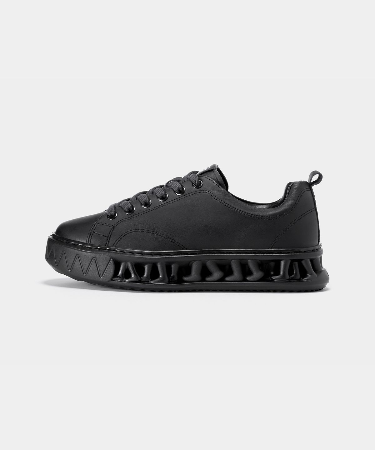세븐에잇언더(78UNDER) L-1 LEATHER LOW TOP_BLACK