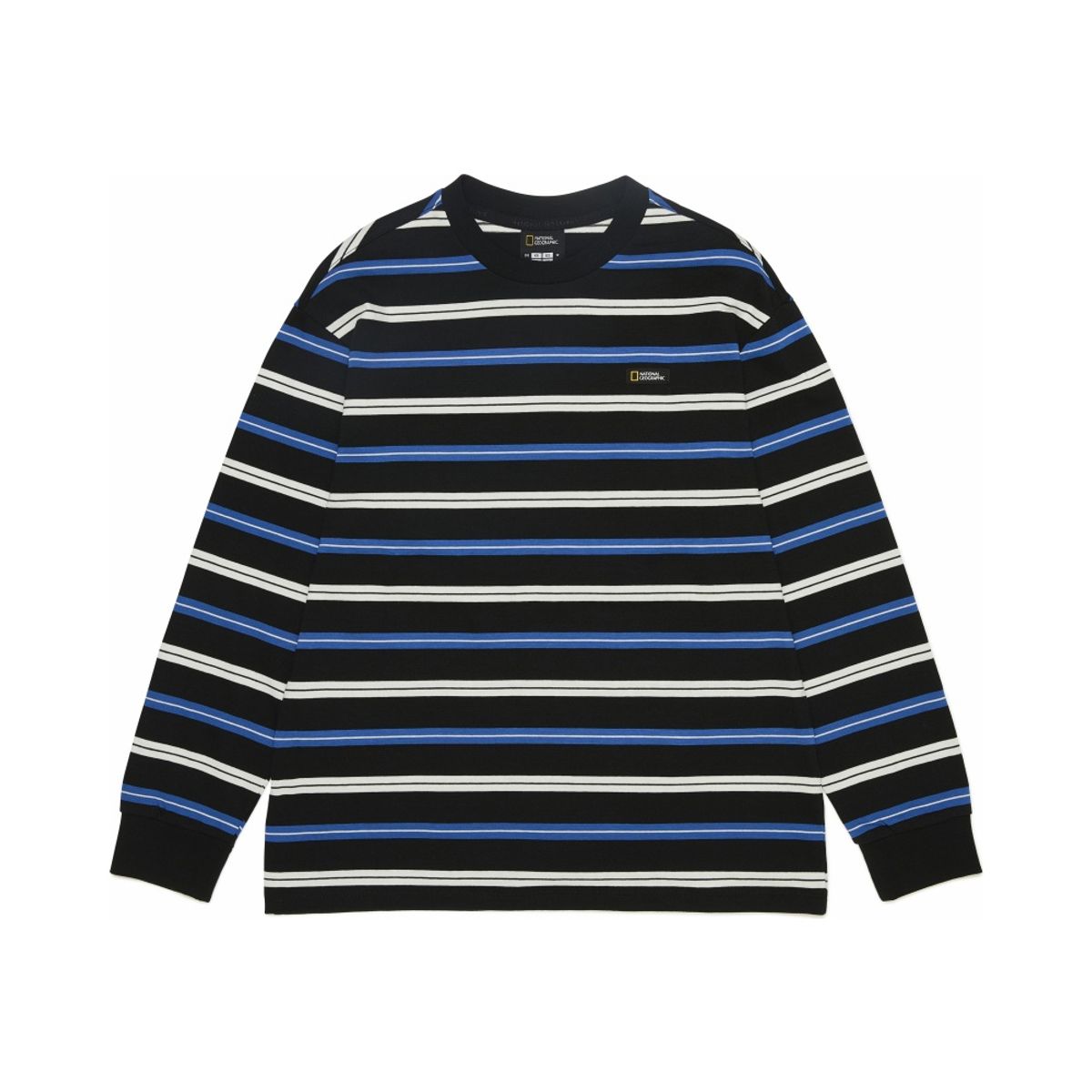 내셔널지오그래픽 키즈(NATIONAL GEOGRAPHIC KIDS) K261UTS920 멀티 스트라이프 L/TEE CARBON BLACK