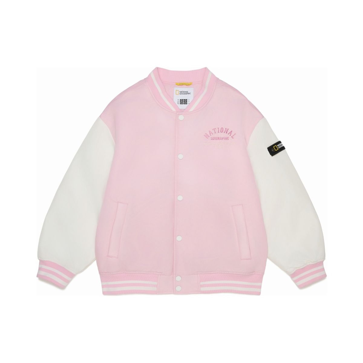 내셔널지오그래픽 키즈(NATIONAL GEOGRAPHIC KIDS) K261UPD910 우븐 베이스볼 패딩 JP PINK