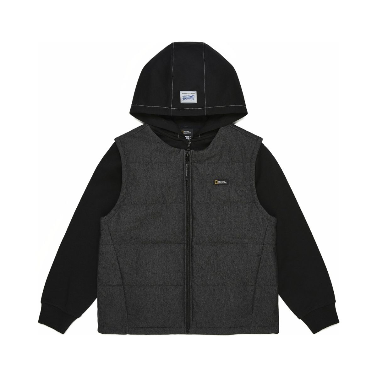 내셔널지오그래픽 키즈(NATIONAL GEOGRAPHIC KIDS) K261UJP910 3 IN 1 디터쳐블 점퍼 CARBON BLACK