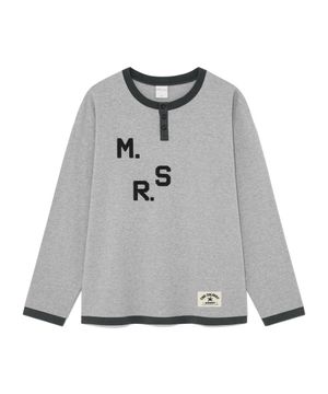 TCM msr henley neck long sleeve (grey)