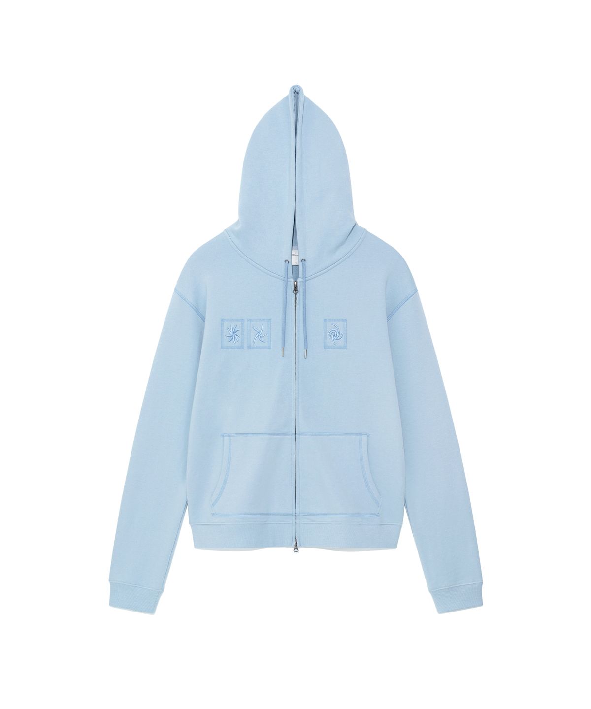더콜디스트모먼트(THE COLDEST MOMENT) TCM tornado hooded zip-up (sky blue)
