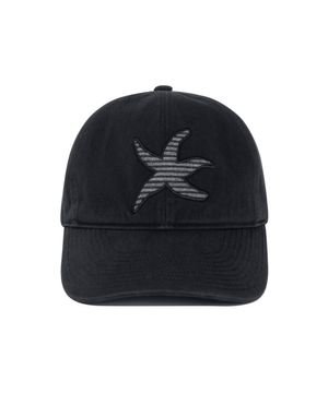 TCM stripe logo patch cap (black)
