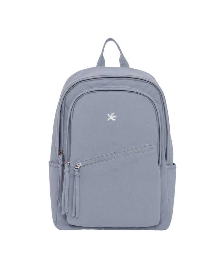 TCM strap layered ripstop backpack (dusty blue)