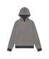 TCM reversible stripe hooded zip-up (charcoal)