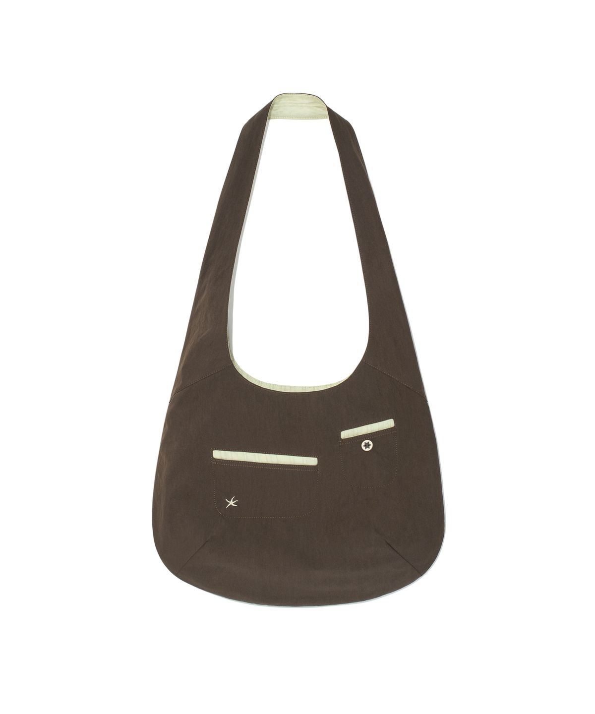 더콜디스트모먼트(THE COLDEST MOMENT) TCM curved pocket cross bag (brown)