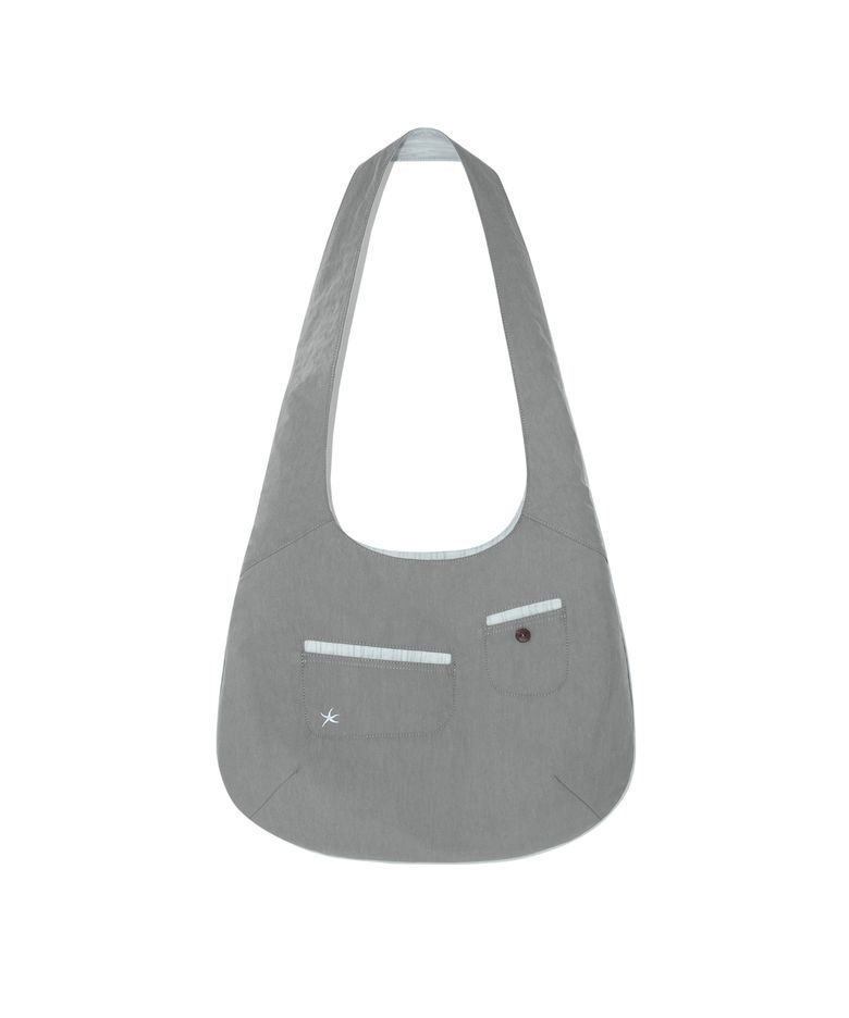 TCM curved pocket cross bag (grey)