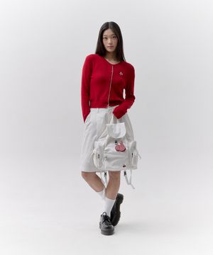 키르시 포켓 3-포켓 백팩 [화이트]