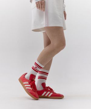 컬러블록 체리 삭스 [화이트]