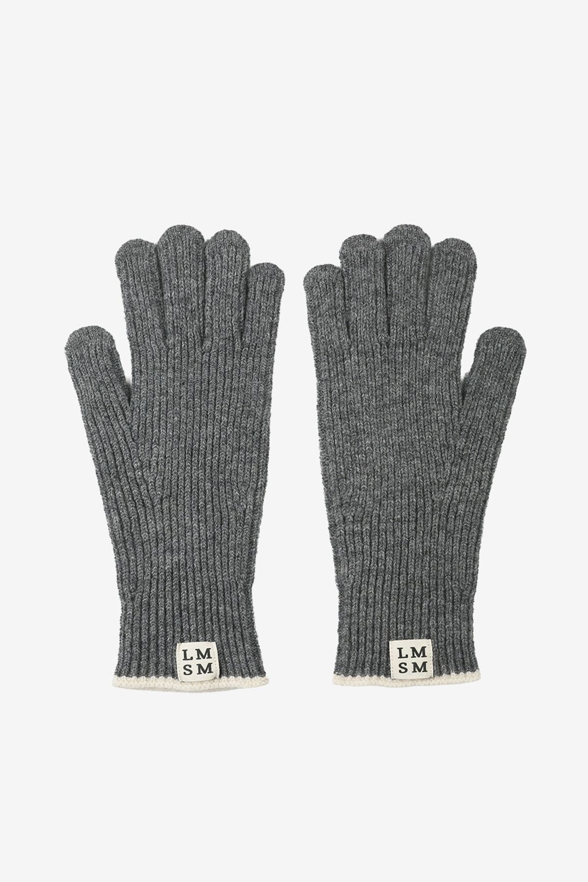 르몽생미셸(LE MONT ST MICHEL) LMSM wool knit gloves_grey