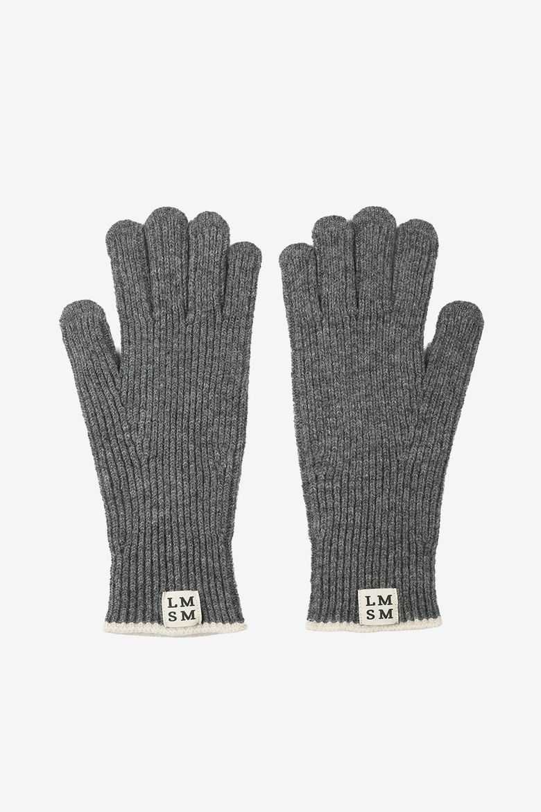 LMSM wool knit gloves_grey