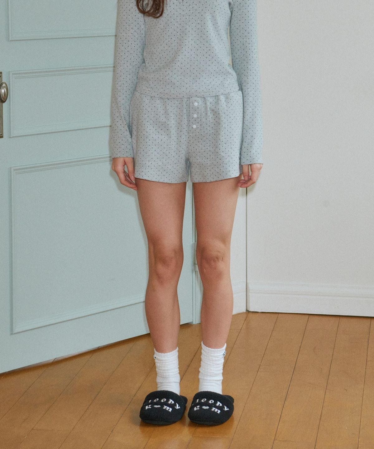 슬리피곰(SLEEPYGOM) Light Gray Bubble Pop Short Pants