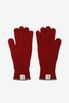 LMSM wool knit gloves_burgundy
