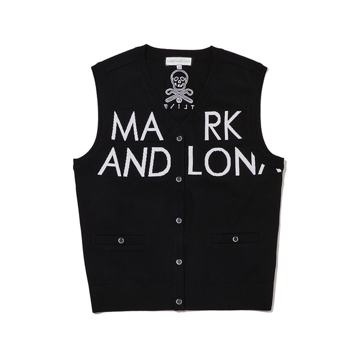 마크앤로나(MARK&LONA) W T-LINE KNIT PULLOPEN VEST LS1XV71F