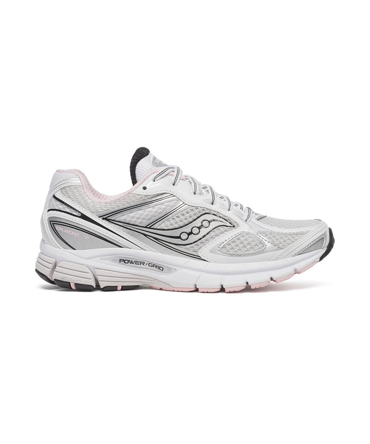 써코니(SAUCONY) (여성) 프로그리드 가이드 7 - 화이트:핑크 / S60936-4