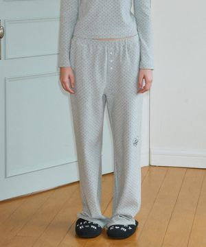 Light Gray Bubble Pop Long Pants