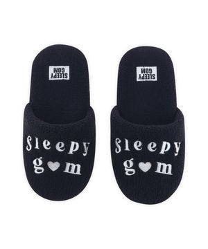 Black Terry Room Shoes