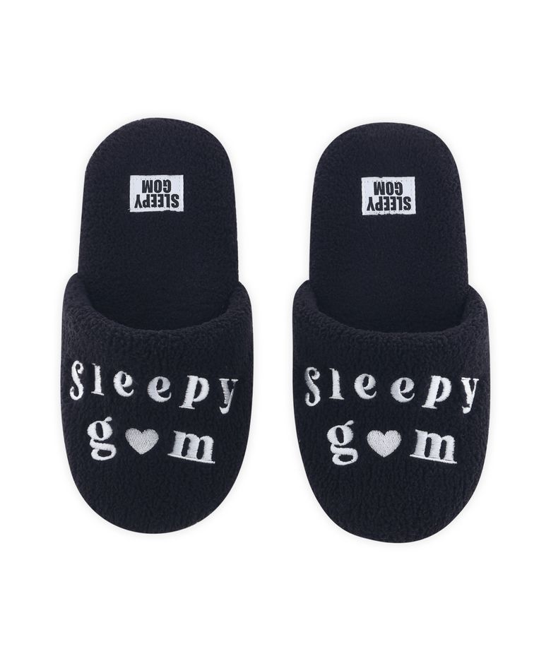 Black Terry Room Shoes