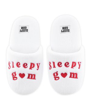 White Terry Room Shoes