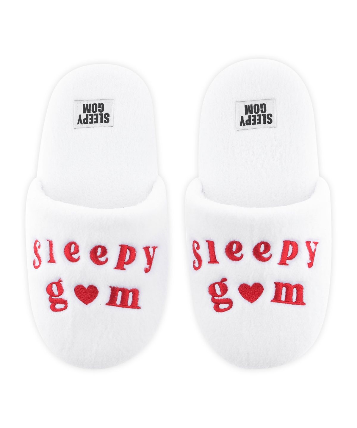 슬리피곰(SLEEPYGOM) White Terry Room Shoes