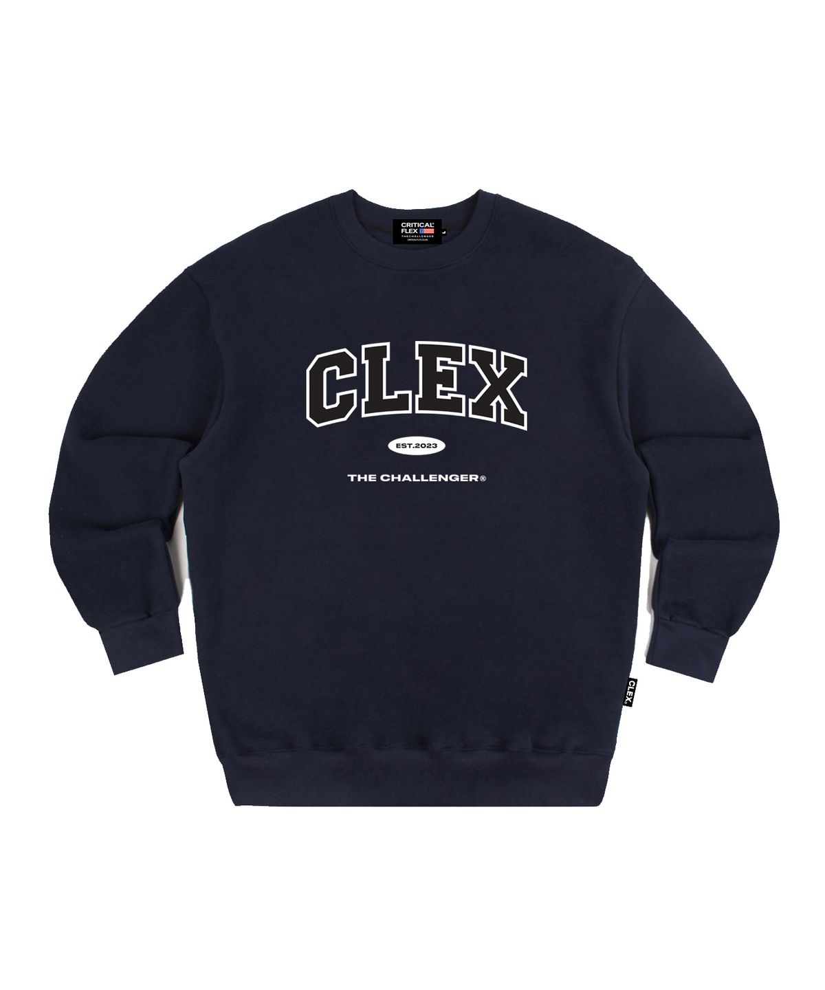 크리티컬플렉스(CRITICALFLEX) 클렉스 아치 로고 맨투맨 네이비