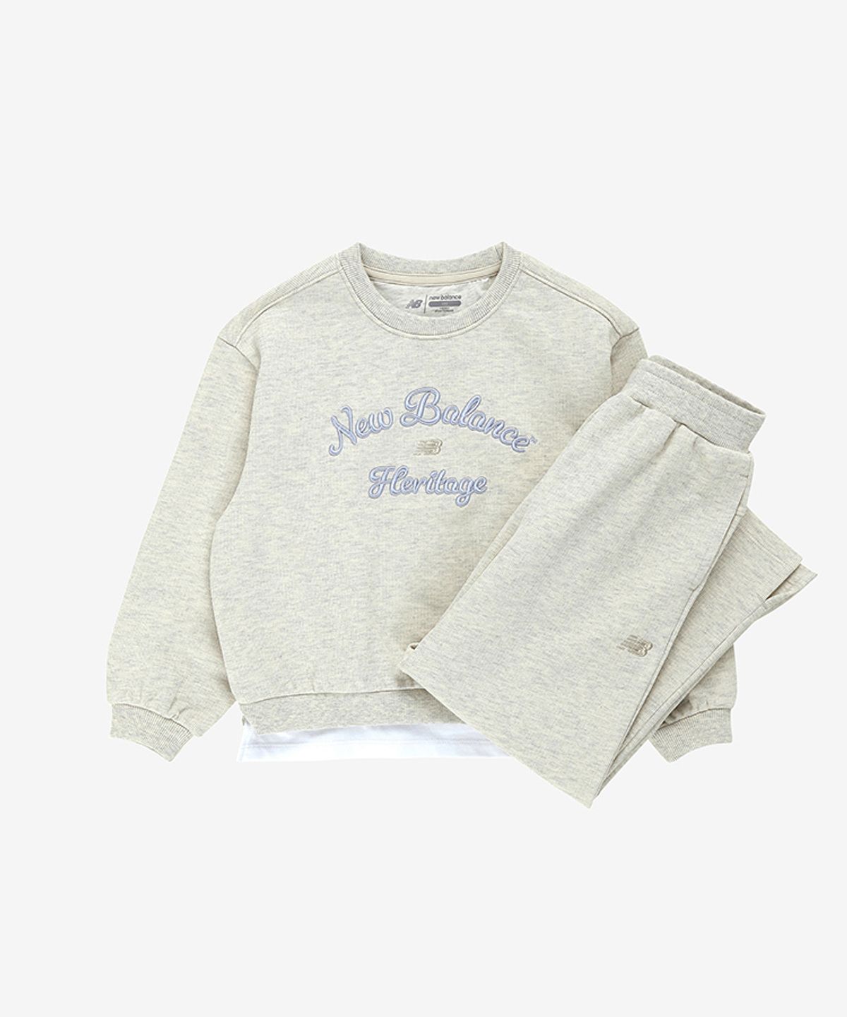 뉴발란스 키즈(NEWBALANCEKIDS) NBgC_소재변형 스트레이트 아동 팬츠 셋업 NK9YG1882G33