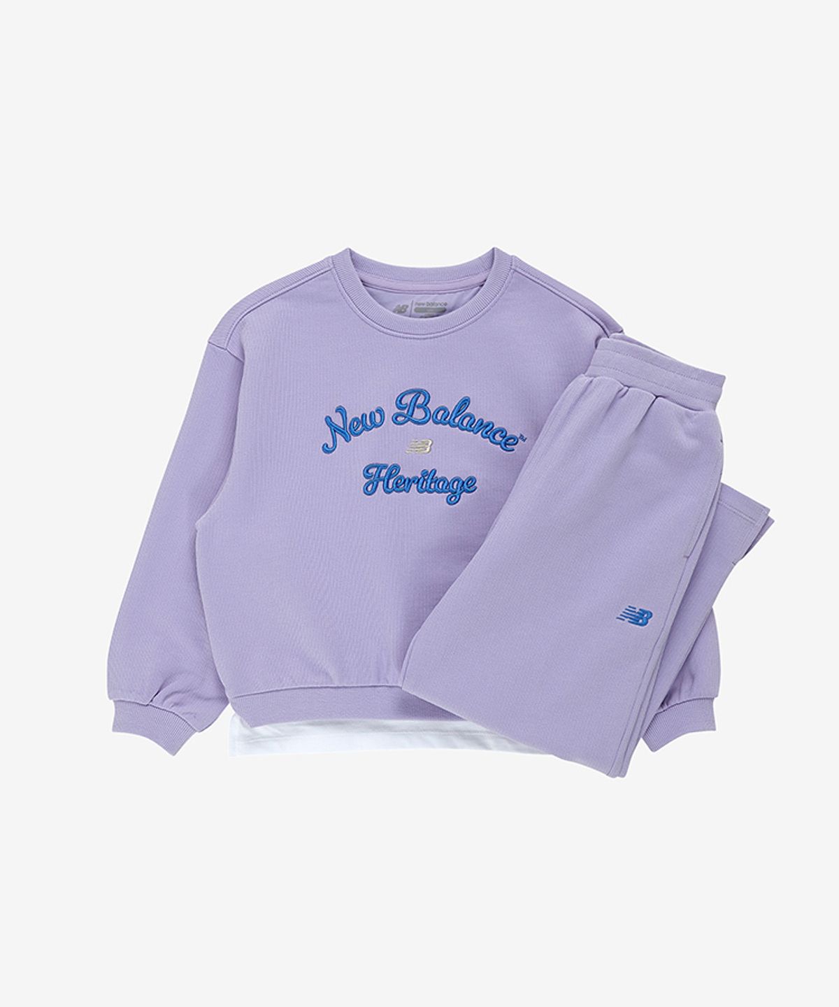 뉴발란스 키즈(NEWBALANCEKIDS) NBgC_소재변형 스트레이트 아동 팬츠 셋업 NK9YG1882G88