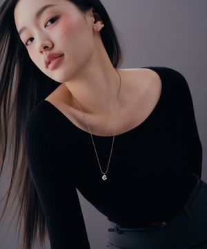 우먼즈 스피어 롱 네크리스 [실버]