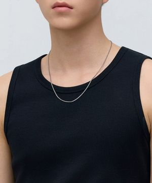 스네이크 체인 네크리스 [실버]