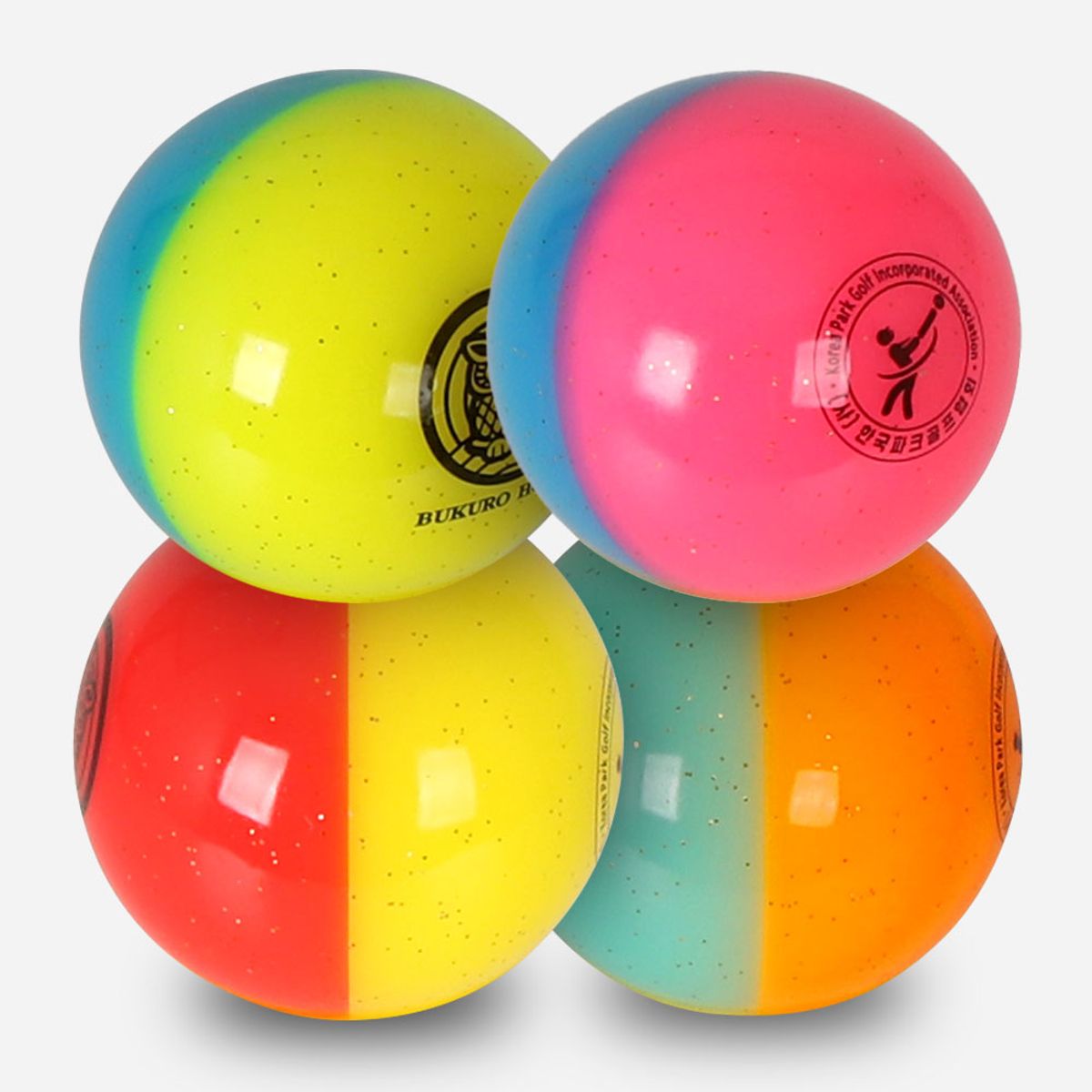 페르시안캣 골프(PERSIANCAT GOLF) 부쿠로혼마 펄 투톤 4피스 파크골프공 (B5FUPB05)