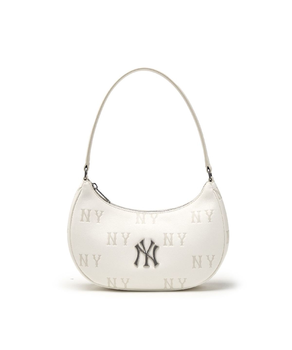 엠엘비(MLB) 클래식 모노그램 엠보 호보백 NY (Cream)