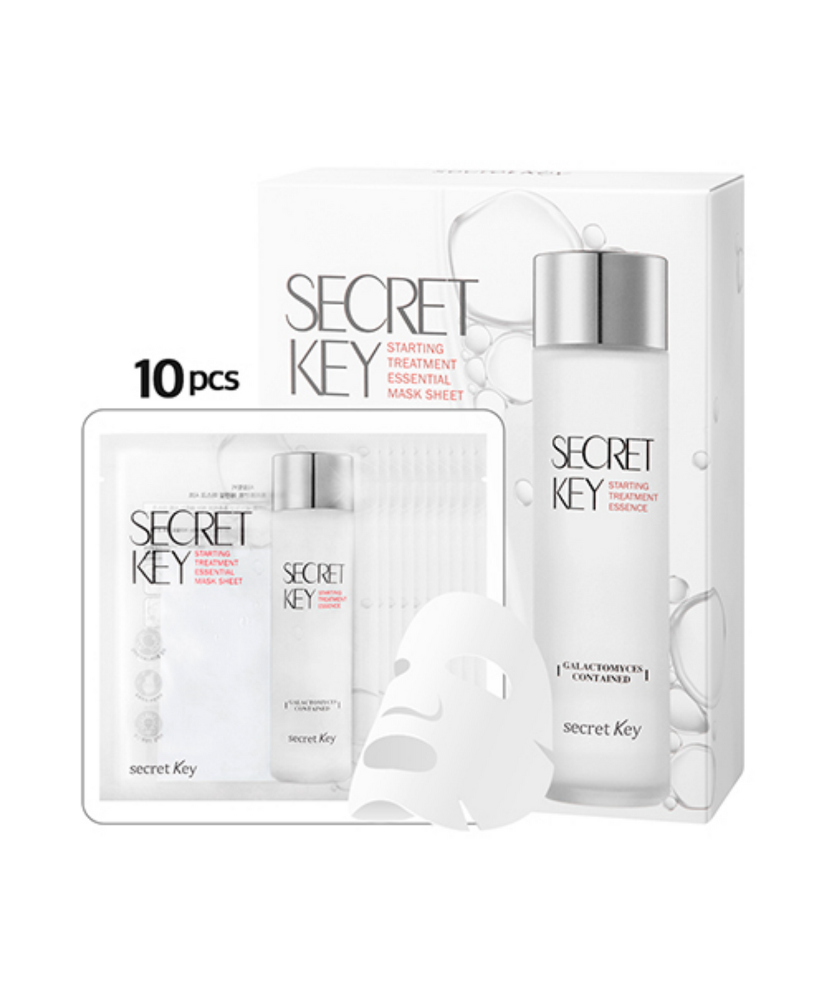 시크릿키(SECRETKEY) 스타팅 트리트먼트 에센셜 광채 마스크 시트(10매)