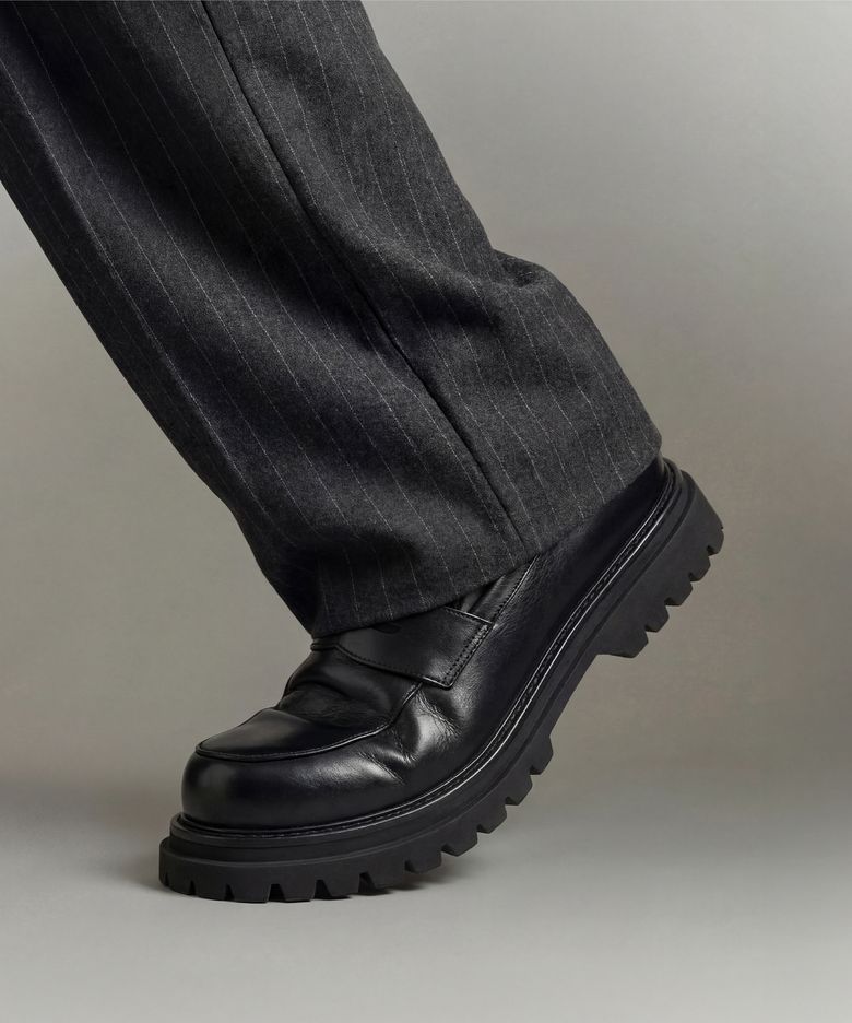 [천연말가죽 +6.5cm] VW (Vintage Wrinkled) CHUNKY  LOAFER