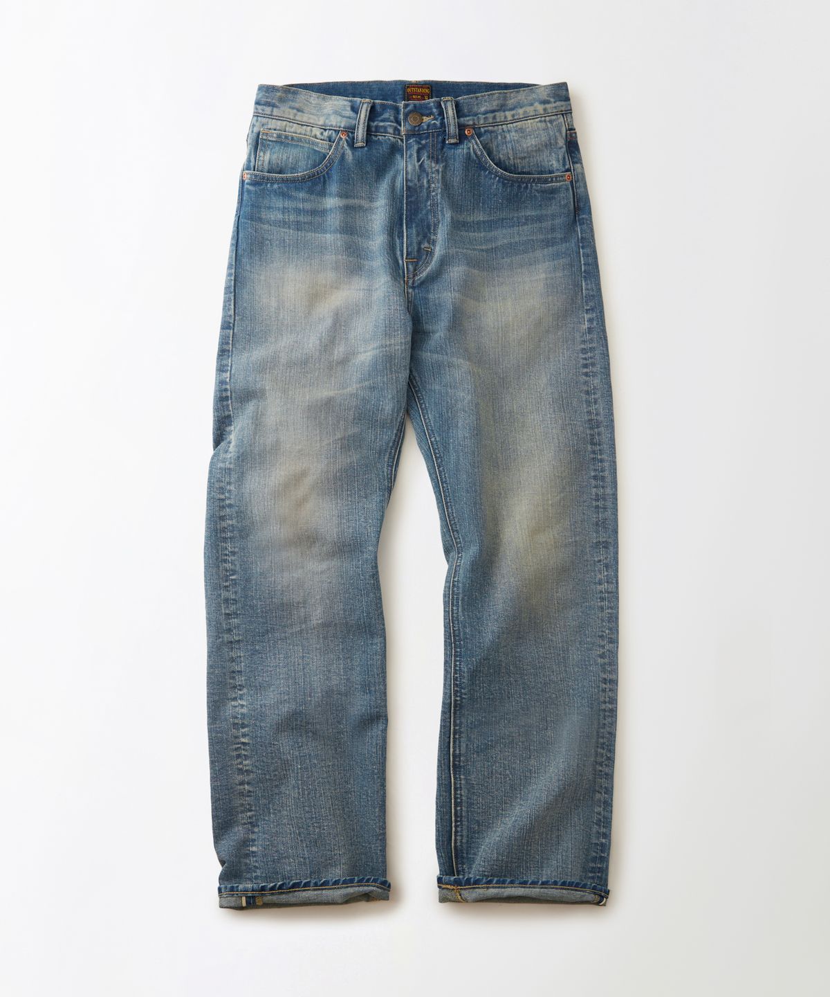 아웃스탠딩(OUTSTANDING) 50S RIDERS SELVEDGE ZIP PANTS_L.BLUE