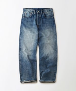 [아키즈 PICK] 30S CINCH BACK SELVEDGE WIDE PANTS_L.BLUE