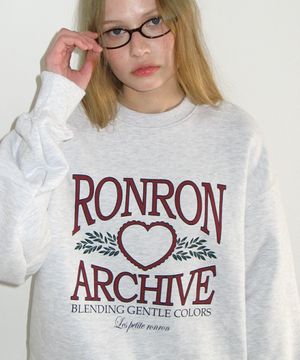 RR ARCHIVE SWEATSHIRT WHITE MELANGE