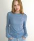 SOFT MINI LABEL LONG SLEEVE BLUE